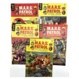 (5) Gold Key MARS Patrol Comic Books
