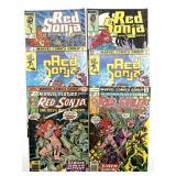 (6) Marvel Red Sonja Comic Books