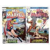 (2) Marvel Ms. Marvel Comic Books Vol 1 No 14 and