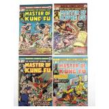 (4) Marvel Master of Kung Fu Comic Books Vol 1 No