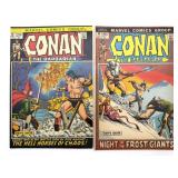 (2) Marvel Conan the Barbarian Comic Books Vol 1