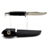 Buck 102 Knife with Leather Sheath - handle