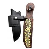 (2) Leather Knife Sheaths -  12.5ï¿½ and 8.5ï¿½