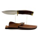 Buck 192 Knife with Leather Sheath - handle