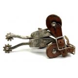 Double-Rowl Floral Design Spurs - no apparent