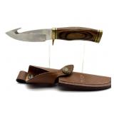 Buck 191 Knife with Leather Sheath - handle