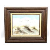 Original Seaside Painting, Framed 24ï¿½ x 20ï¿½