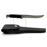Buck 121 Knife with Leather Sheath - handle