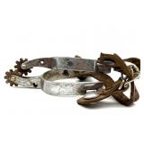 Rodeo Marked Engraved Spurs