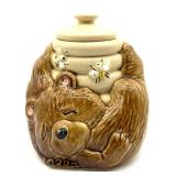 McCoy Bear and Beehive Cookie Jar 9"