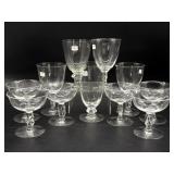 Heisey Crystolite Glass Stemware Glasses 6.25"