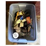 Tote of Hardware, Wire, Nails & More