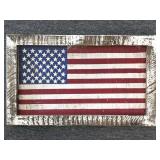 American Flag Wood Wall Decor 27.5" x 17"