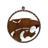 Kansas State Wildcats Metal Sign 12"