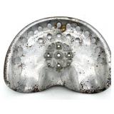Silver-Painted Tractor Seat 18"