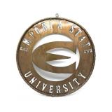 Emporia State University Metal Sign 24" - dirty