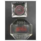 (2) Vintage Glass Ashtrays : Bedford
