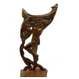 Art Deco Cast Iron Door Stop 10.5"