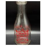 Vintage Wichita Natural Milk Quart Bottle