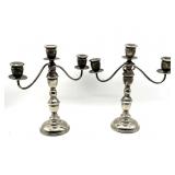 Triple Candle Holder Pair 11.5" - no apparent