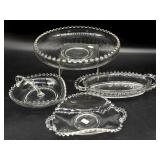 Candlewick Glass Dishes 11" and Smaller