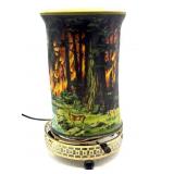 Vintage Econolite Spinning Lamp 10.5"- tear and