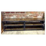 Entertainment Center Shelf with Built-In Power