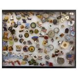 Pins and More in Glass and Cardboard Display
