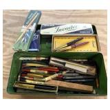 Vintage Pens and Pencils in Small Vintage Metal