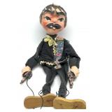 Vintage Mexican Bandit Cowboy Marionette 14"