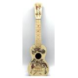 Vintage Carnival Varsity Plastic Toy Guitar 20.5"