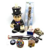 (2) Vintage Tin Noisemaker Toys and More Toys