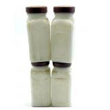 Vintage Milk Glass Spice Jars 4"