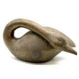 Large Brass Goose Figure 13" x 7.5"