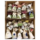 Ceramic Bells- some flower