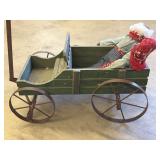 Wood Wagon Decor 22.5" x 14" x 13" - wood part