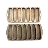 (2) Cast Iron Cornbread Pans 12.5"