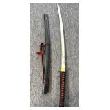 Unmarked Samauri-Style Sword with Plastic Sheath