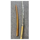 Unmarked Samauri-Style Sword with Plastic Sheath