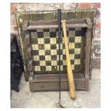 Chessboard Cardboard Top Folding Table (holes and