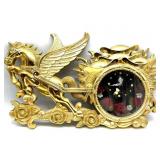 Vintage Pegasus Unicorn Plastic Wall Clock 22" x