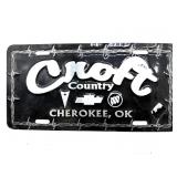 GM Craft County Cherokee, OK License Plate