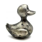 Vintage Leonard Silverplate Duck Coin Bank