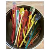 Vintage Swizzle Sticks in Tin