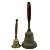 Large and Smaller School Bells- larger bell is