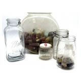 Glass Jar with Shell Casings and More and More