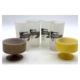 Fire King Cups and 1914 Dodge Glass Cups - 5.5"