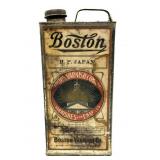 Antique Boston Varnish Tin 10.5"