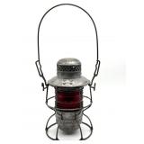 Armspear Manï¿½Fï¿½G Co Railroad Lantern with Red