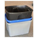 (3) Plastic Totes 22ï¿½ x 17ï¿½ x 15ï¿½ and Smaller